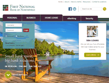 Tablet Screenshot of firstnationalnorthfield.com
